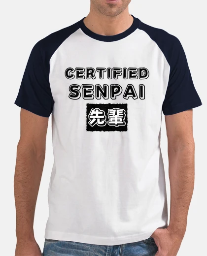 T-shirt Anime Manga Certified Senpai Otaku Fan