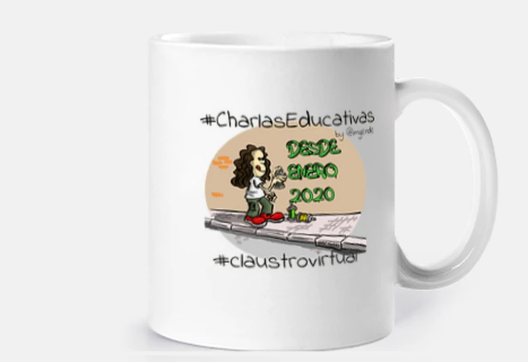 Taza Aniversario Charlas negro