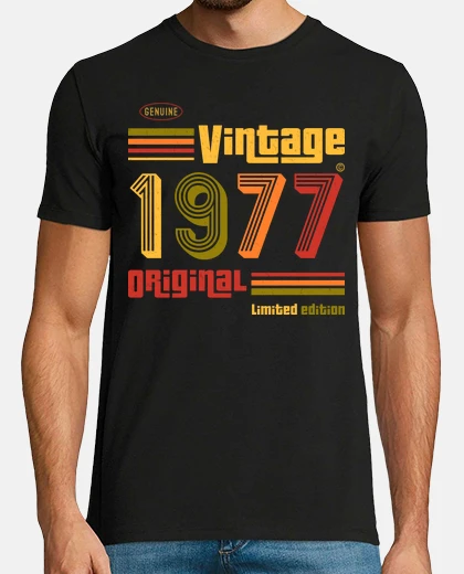 T-shirt annata 1977