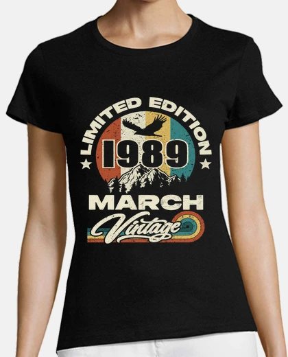 T-shirt annata 1989 - nata a marzo 1989