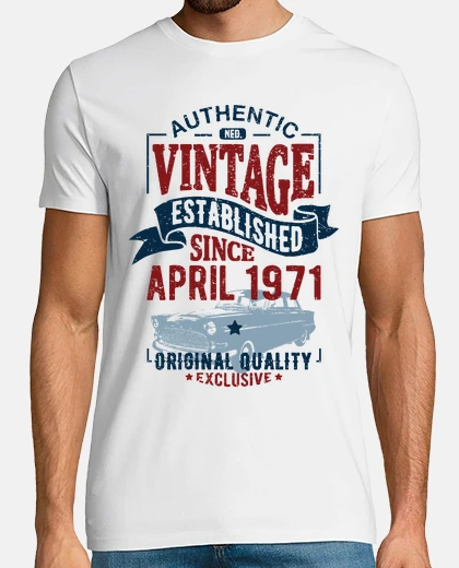 T-shirt annata da aprile 1971