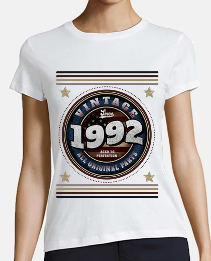 T-shirt annata dal 1992 invecchiata alla perfez