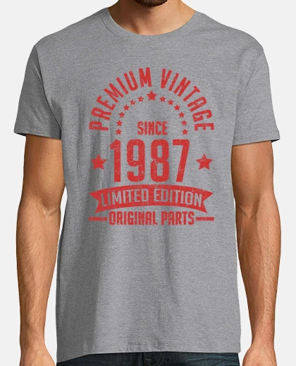 T-shirt annata premium dal 1987 parte originale