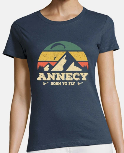 T-shirt Annecy Born To Fly Paragliding
