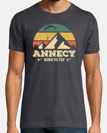 Camiseta Annecy nació para volar en parapente