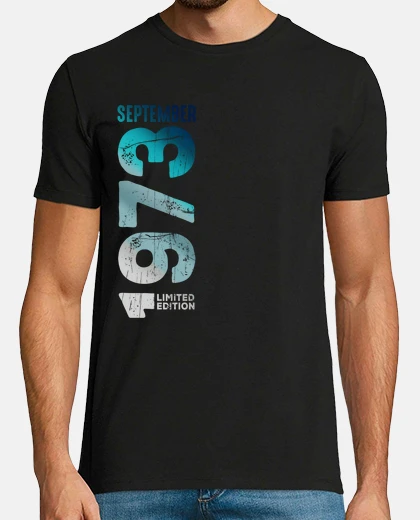 Tee-shirt année 1973 rétro millésime 1973 septemb