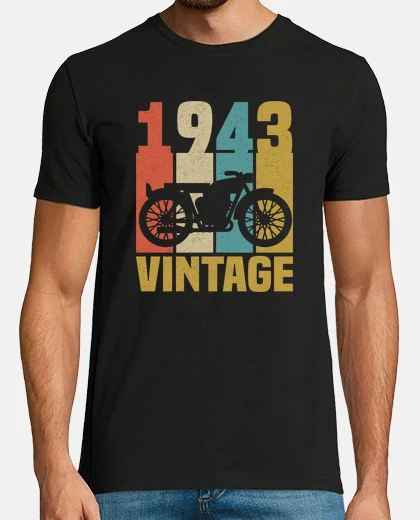 Tee-shirt Anniversaire 1943 Motard Vintage