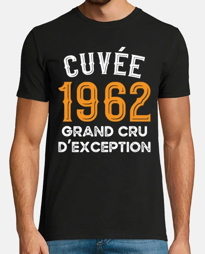 Tee-shirt Anniversaire 1962 Année de Naissance