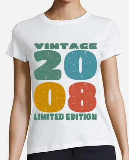 Tee-shirt anniversaire 2008 - millésime 2008