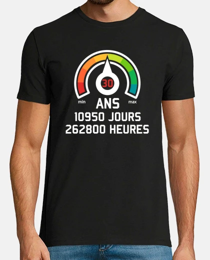 Tee-shirt Anniversaire 30ans idée cadeau