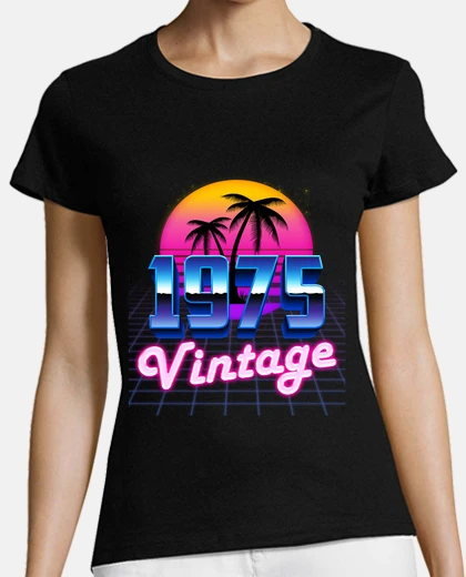 Tee-shirt anniversaire 49 ans palmier années 80 m