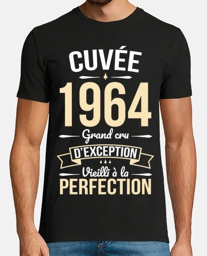 Tee-shirt Anniversaire 60 Ans Cuvee 1964