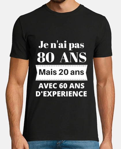 Tee-shirt Anniversaire 80 ans
