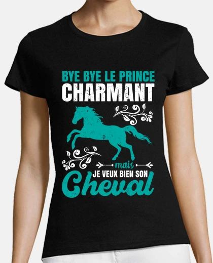 Tee-shirt anniversaire fan cheval prince charmant