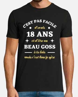 Tee shirt discount 18 ans humour