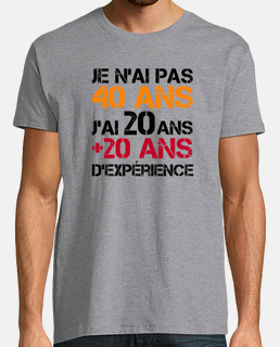 cycliste 40 ans humour anniversaire 40 ans' T-shirt Homme