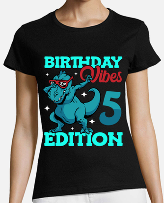 4 ans anniversaire dinosaure T-Rex garçon T-shirt sport Femme