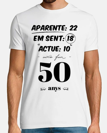 T-shirt anniversario 50 regale n