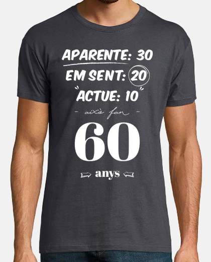 T-shirt anniversario 60 regale b