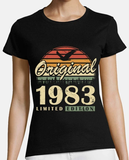 T-shirt anniversario vintage originale del 1983