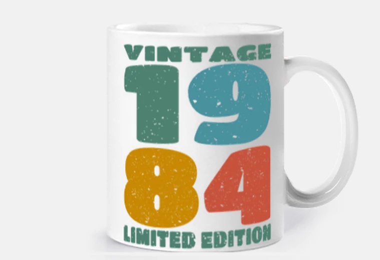 Cup anniversary 1984 - vintage 1984