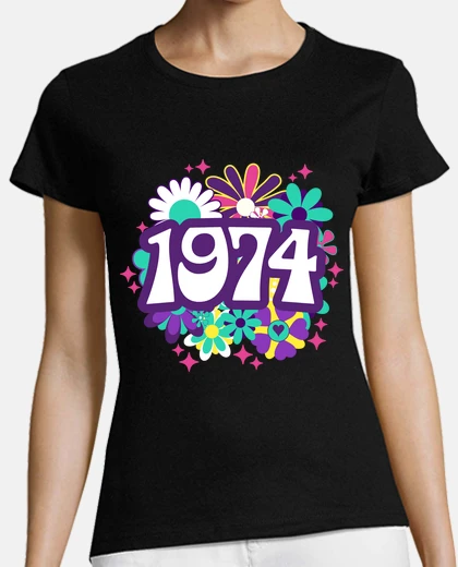 T-shirt Anno 1974 50 Anni Compleanno Donna