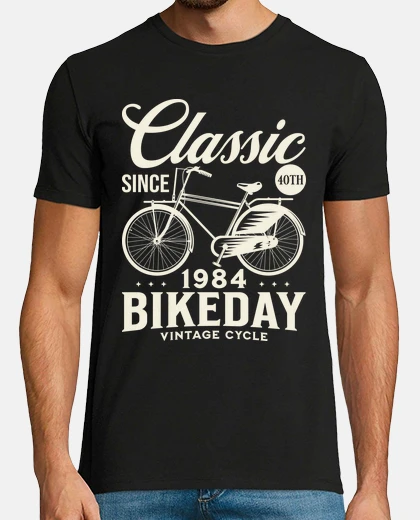 T-shirt Anno 1984 40 Anni Compleanno Ciclista