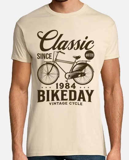 T-shirt Anno 1984 40 Anni Compleanno Ciclista