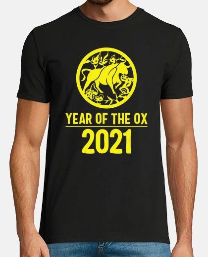 T-shirt anno del bue 2021 regali dello zodiaco della camicia del capodanno cinese felice per le donne uomini