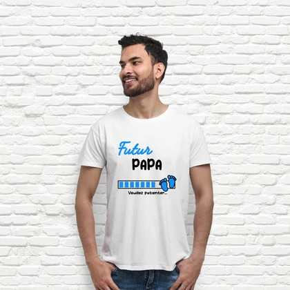 Tee-shirt annonce grossesse futur papa tostadora