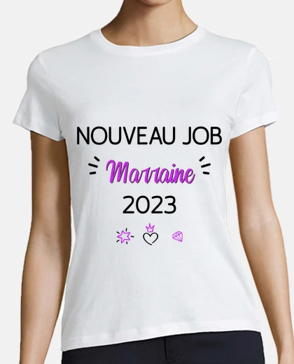 Tee-shirt annonce grossesse marraine 2023