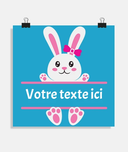Poster annonce naissance fille poster enfant garçon idée de cadeau 