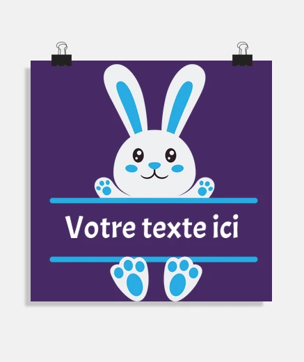 Poster annonce naissance garçon poster chambre bébé  fille idée de cadeau 