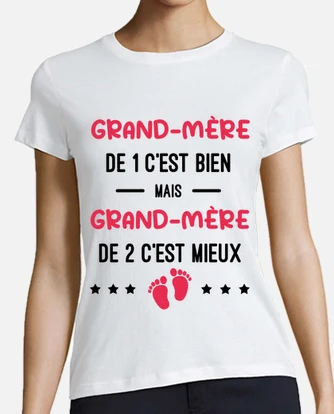 Tee shirt annonce grossesse jumeaux grand tostadora