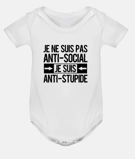 Vêtements anti-social sarcasme sarcastique