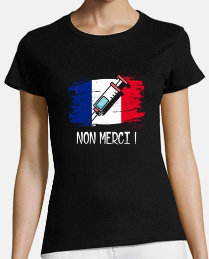 Tee-shirt Anti vaccin Covid non merci