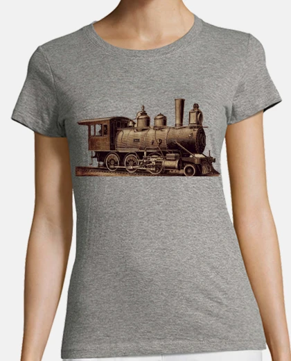Playera antigua jubilación de locomotora de vapor vintage