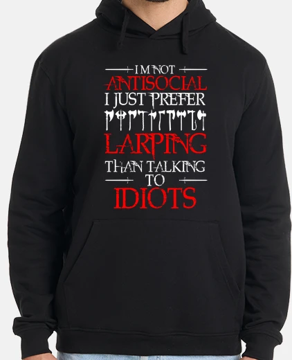 Sudadera antisocial larping