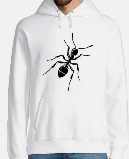 Hoodie ants ant silhouette black