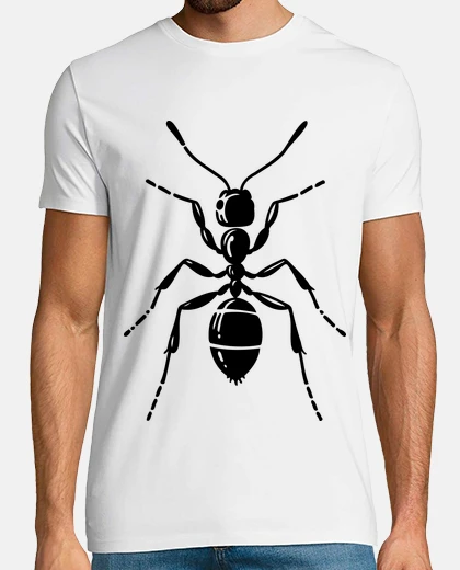 T-shirt ants ant silhouette black