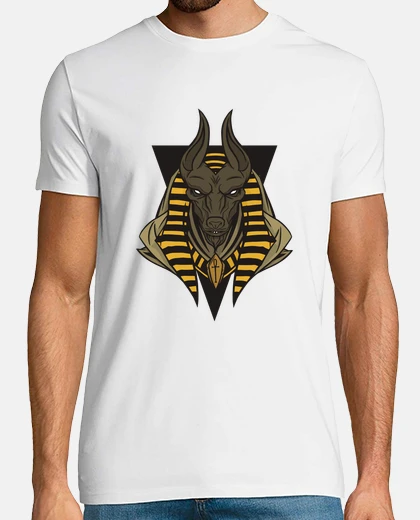 Camiseta anubis, dios egipcio, egipto, funerario,