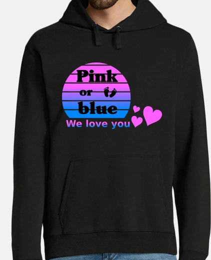 Sudadera anuncia embarazo - rosa de azul te amam