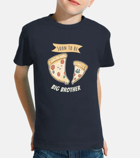 Ropa anuncio de embarazo de pizza de hermano