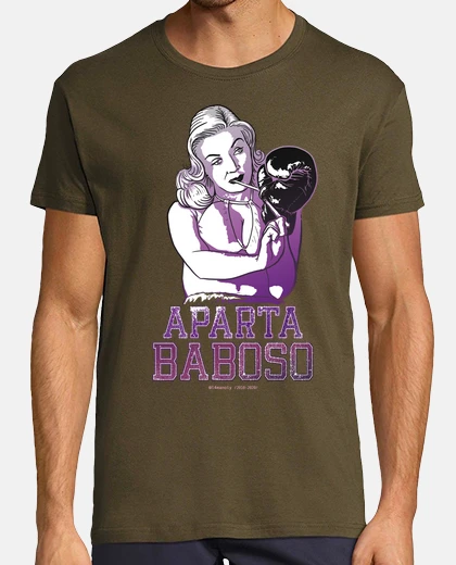 Camiseta Aparta Baboso v2020 - Básica, manga corta, caqui.