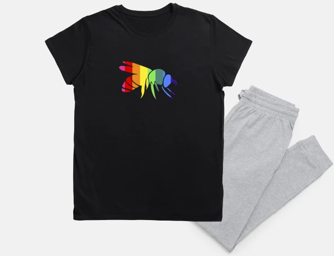 Pigiama ape arcobaleno lgbt