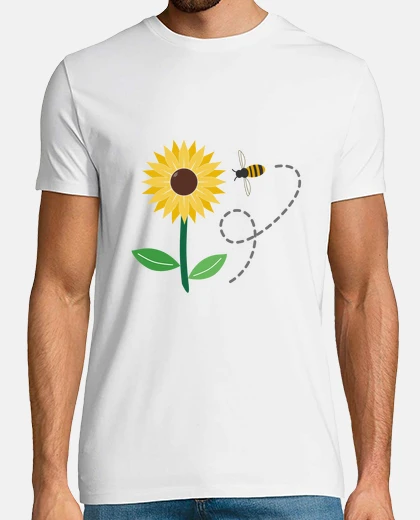T-shirt ape e girasole