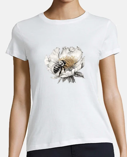 T-shirt ape regina sul fiore