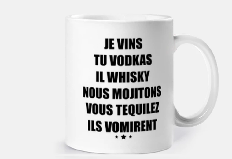 Cup aperitif conjugation