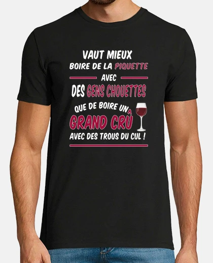 Tee-shirt Apéros entre amis - oenologue