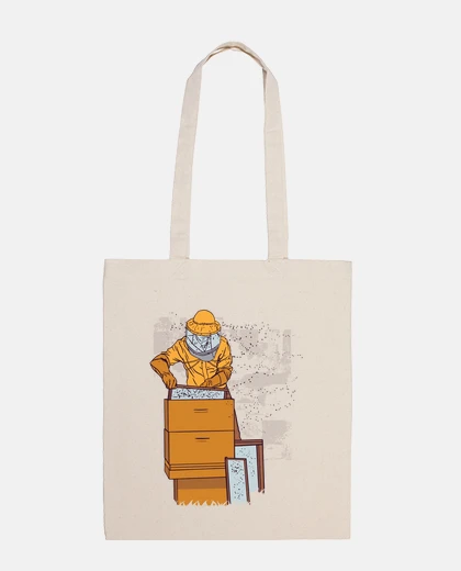 Sac apiculteur qui controle ses ruches sac apicultrice stage formation  fourre-tout 